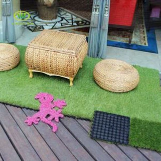 UV odporen Trpežna 30 mm mehka zelena naravna umetna preproga Tile Fake Grass za balkon